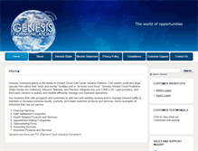 Tablet Screenshot of genesiscommunications.biz